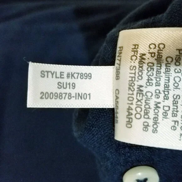 Men’s J. Crew SLIM - Baird McNutt Irish Linen Button Up Shirt - Navy Blue Small - Picture 7 of 7